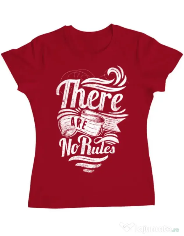 Tricou ADLER dama There are no rules Rosu