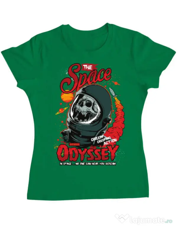 Tricou ADLER dama The space odyssey Verde mediu