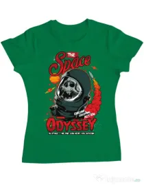 Tricou ADLER dama The space odyssey Verde mediu