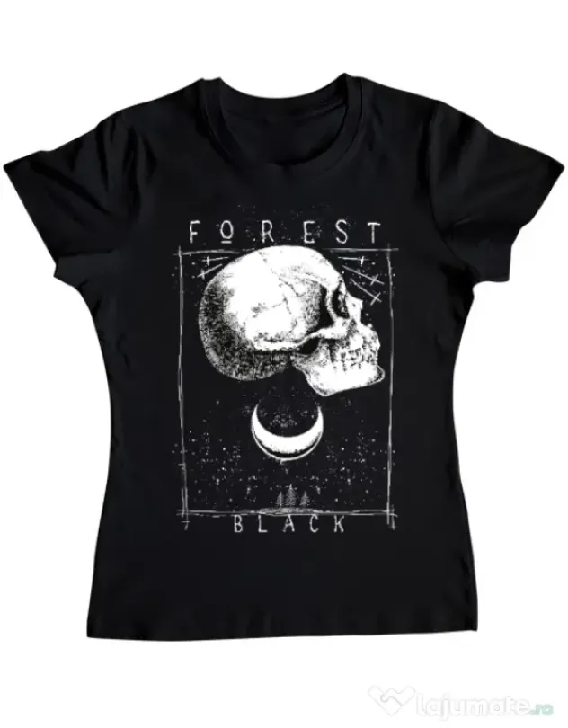 Tricou ADLER dama Forest Black Negru