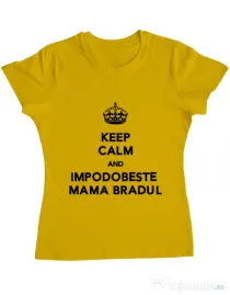Tricou ADLER dama Impodobeste mama bradul Galben