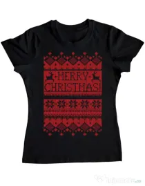 Tricou ADLER dama Greetings Negru