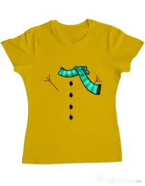 Tricou ADLER dama Snowman Galben