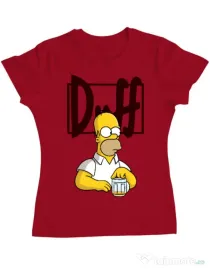 Tricou ADLER dama Beer Rosu