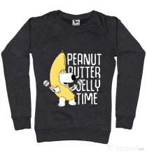 Bluza ADLER dama Peanut butter jelly time Negru melanj