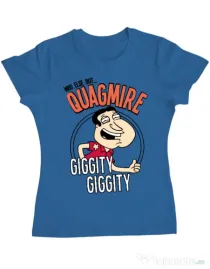 Tricou ADLER dama Who else Albastru azuriu
