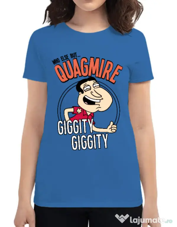 Tricou ADLER dama Who else Albastru azuriu