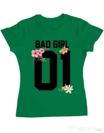 Tricou ADLER dama Bad girl Verde mediu