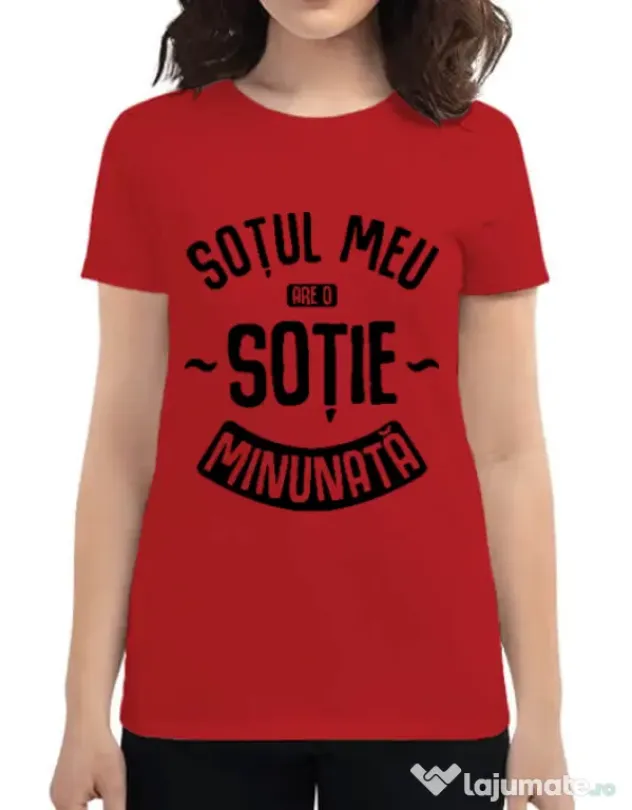 Tricou ADLER dama O sotie minunata Rosu
