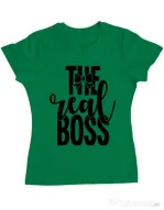 Tricou ADLER dama The real boss Verde mediu