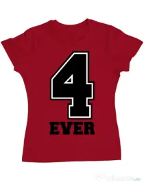 Tricou ADLER dama Forever Rosu