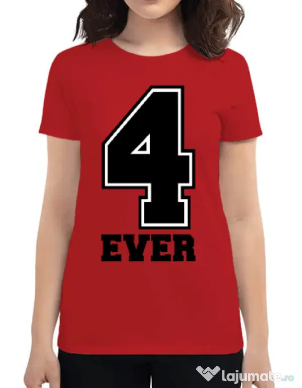 Tricou ADLER dama Forever Rosu