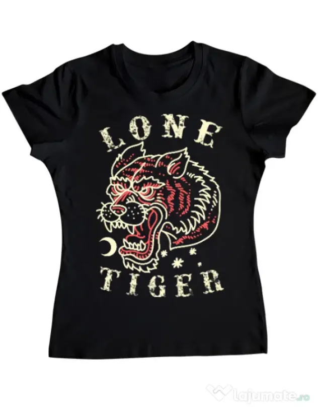 Tricou ADLER dama Lone tiger Negru