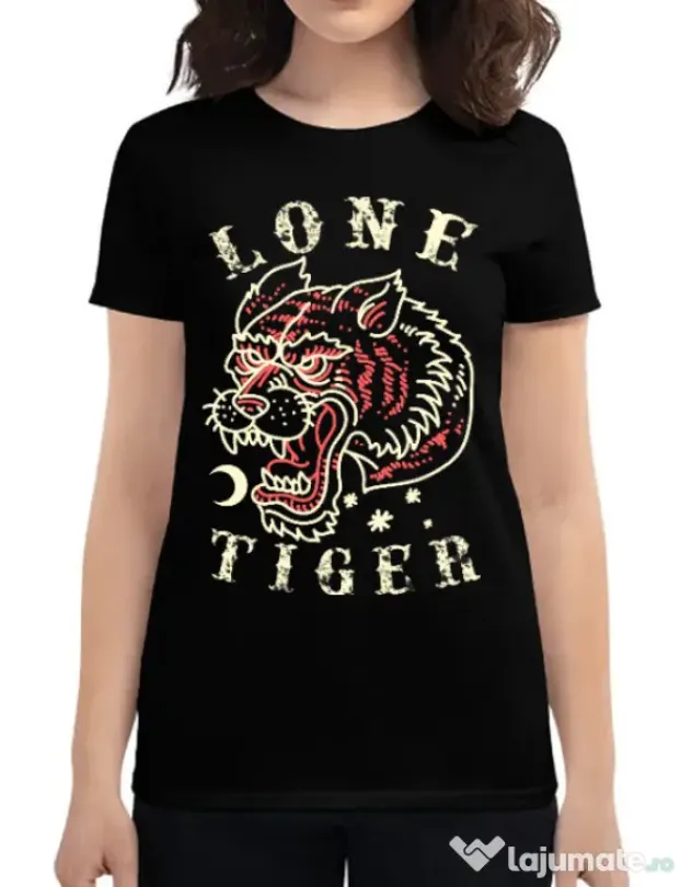 Tricou ADLER dama Lone tiger Negru