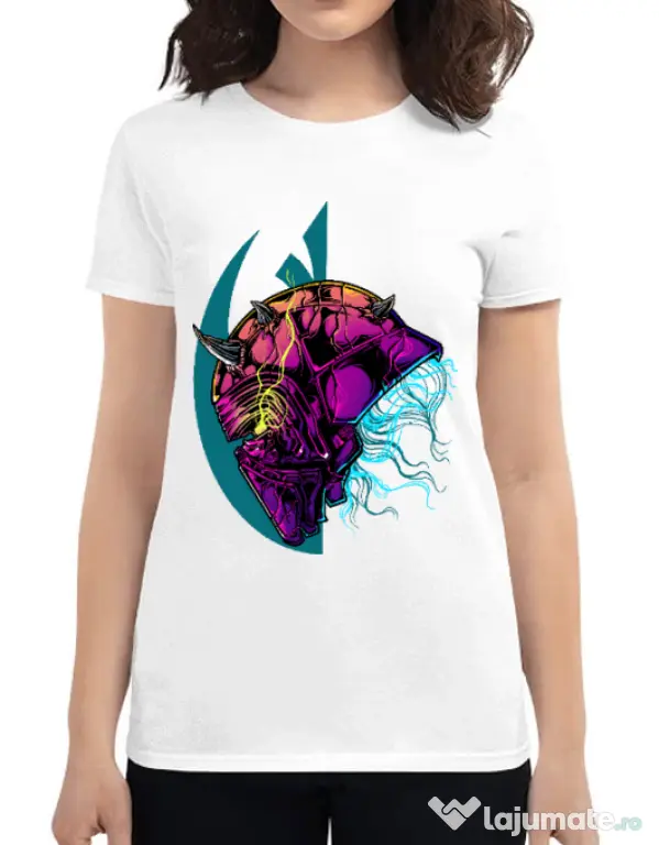 Tricou ADLER dama Helmet Alb