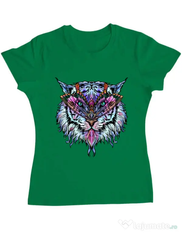 Tricou ADLER dama Tiger buterfly Verde mediu