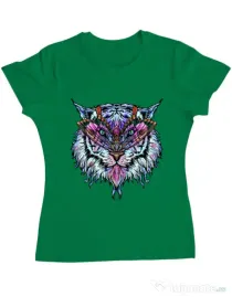 Tricou ADLER dama Tiger buterfly Verde mediu