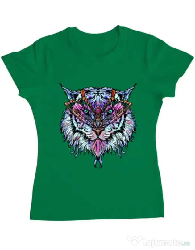 Tricou ADLER dama Tiger buterfly Verde mediu