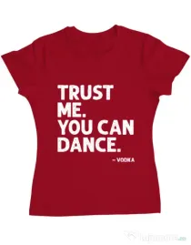 Tricou ADLER dama You can dance Rosu