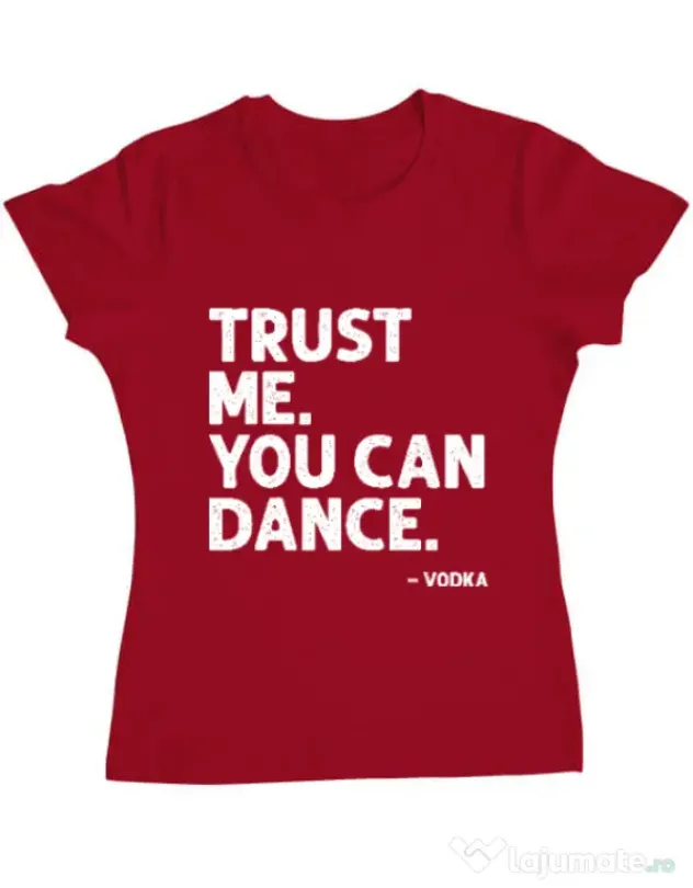 Tricou ADLER dama You can dance Rosu