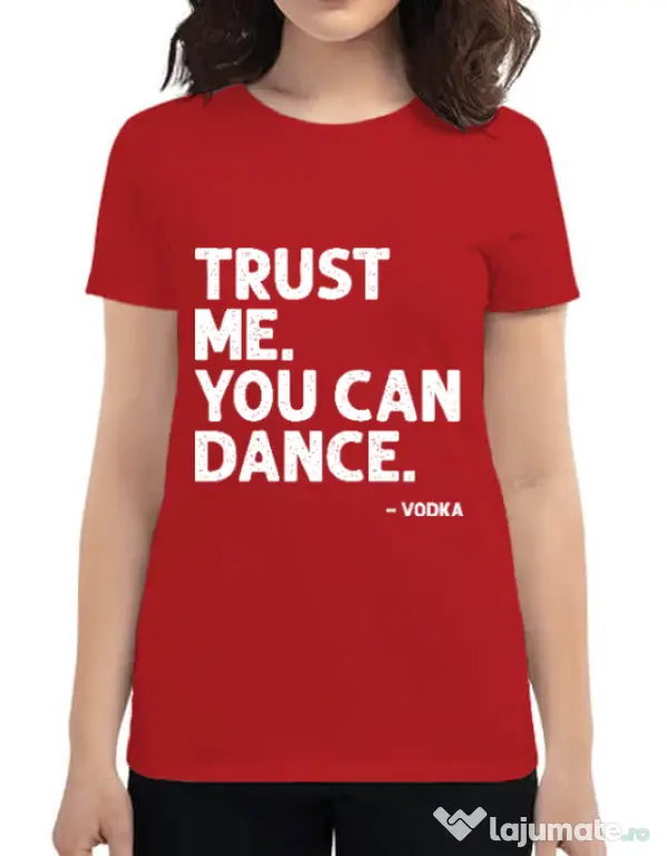 Tricou ADLER dama You can dance Rosu