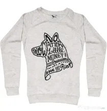 Bluza ADLER dama A Dog Makes You Rich Migdala melanj