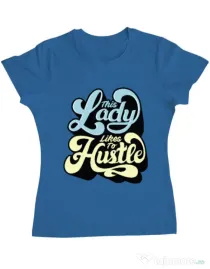 Tricou ADLER dama This lady Albastru azuriu