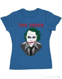 Tricou ADLER dama The joker Albastru azuriu