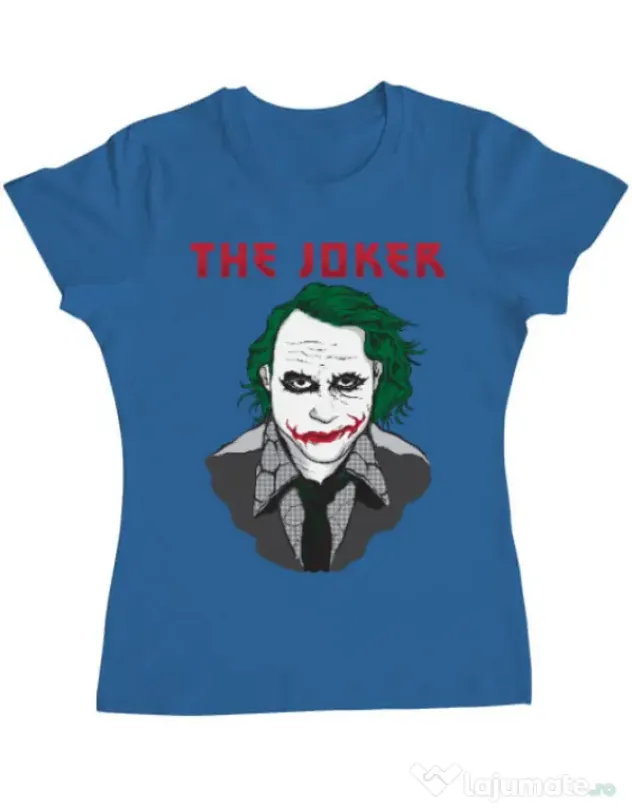 Tricou ADLER dama The joker Albastru azuriu