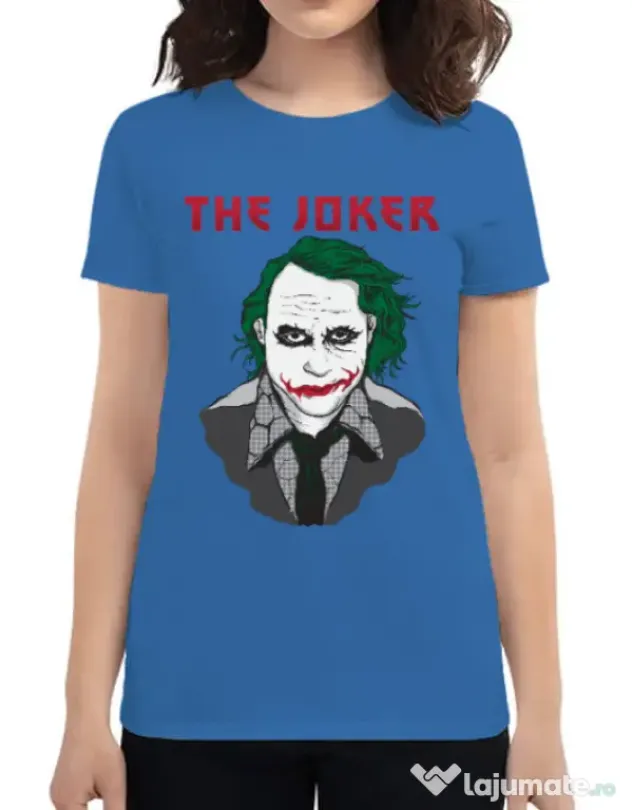Tricou ADLER dama The joker Albastru azuriu