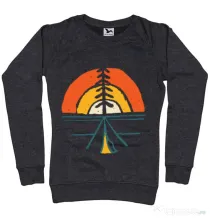 Bluza ADLER dama Camp and sunset Negru melanj