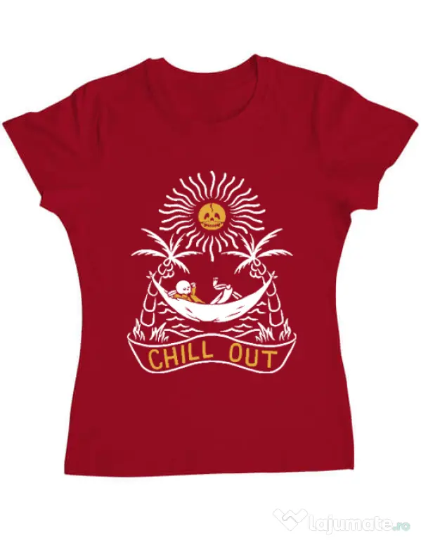 Tricou ADLER dama Chill out Rosu