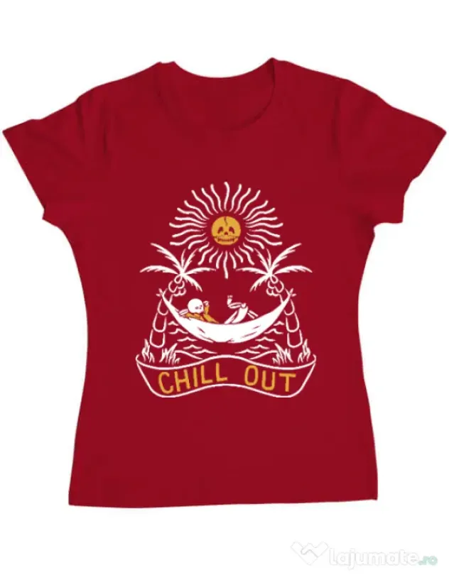 Tricou ADLER dama Chill out Rosu