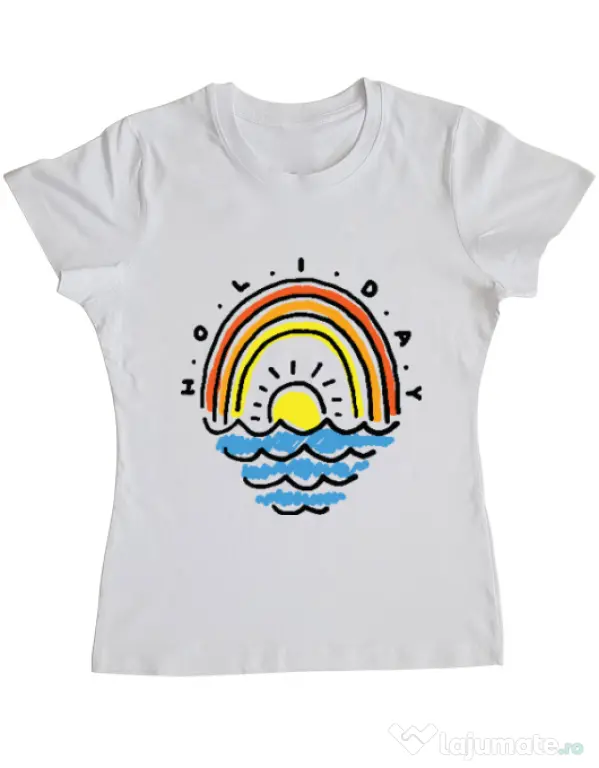Tricou ADLER dama Holiday Alb