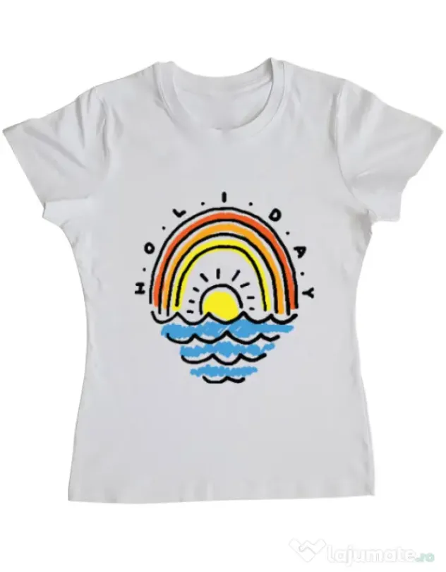 Tricou ADLER dama Holiday Alb