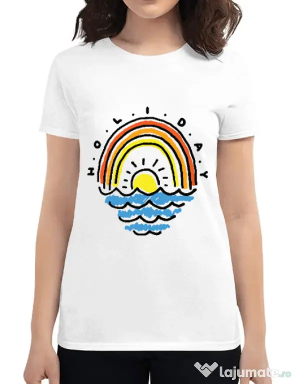 Tricou ADLER dama Holiday Alb