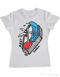 Tricou ADLER dama Rest in chill Alb
