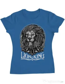 Tricou ADLER dama Lion king Albastru azuriu