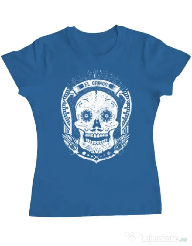 Tricou ADLER dama El gringo Albastru azuriu