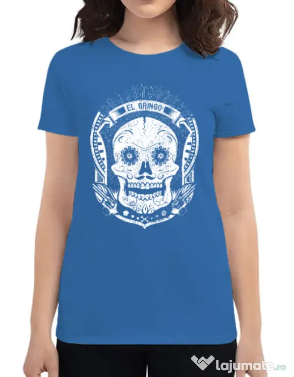 Tricou ADLER dama El gringo Albastru azuriu