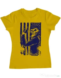 Tricou ADLER dama Motorist Galben