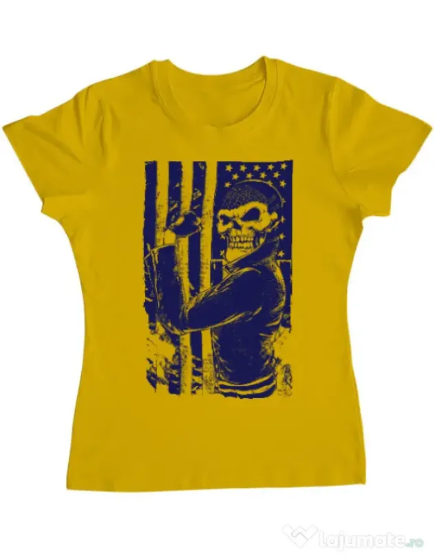 Tricou ADLER dama Motorist Galben