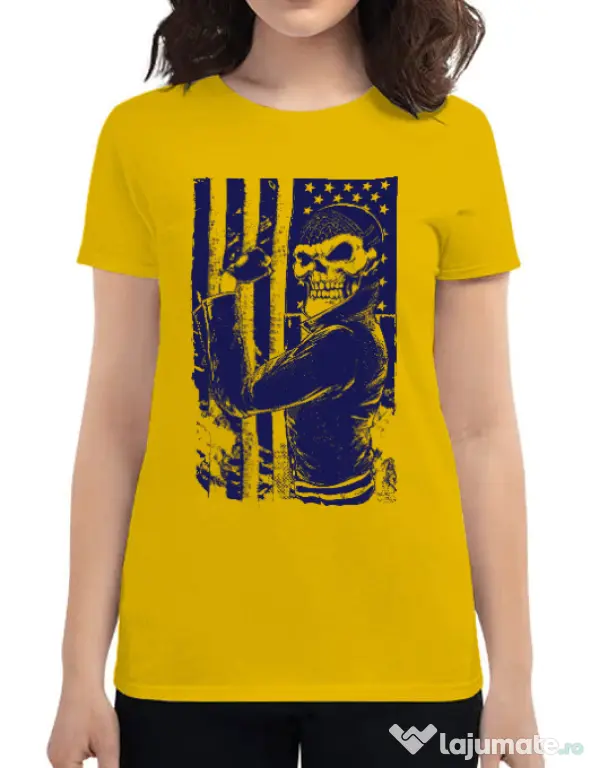 Tricou ADLER dama Motorist Galben