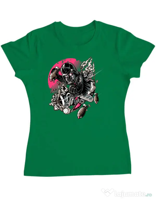 Tricou ADLER dama Father attack Verde mediu