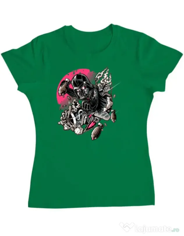 Tricou ADLER dama Father attack Verde mediu