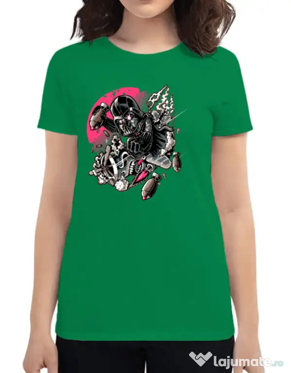 Tricou ADLER dama Father attack Verde mediu