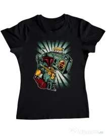 Tricou ADLER dama Ghetobobaster Negru