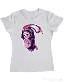 Tricou ADLER dama Kong revenge Alb