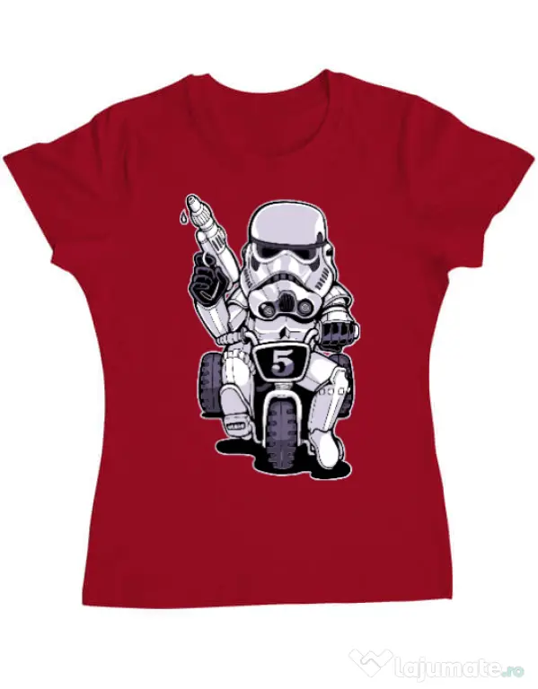 Tricou ADLER dama Little tooper Rosu