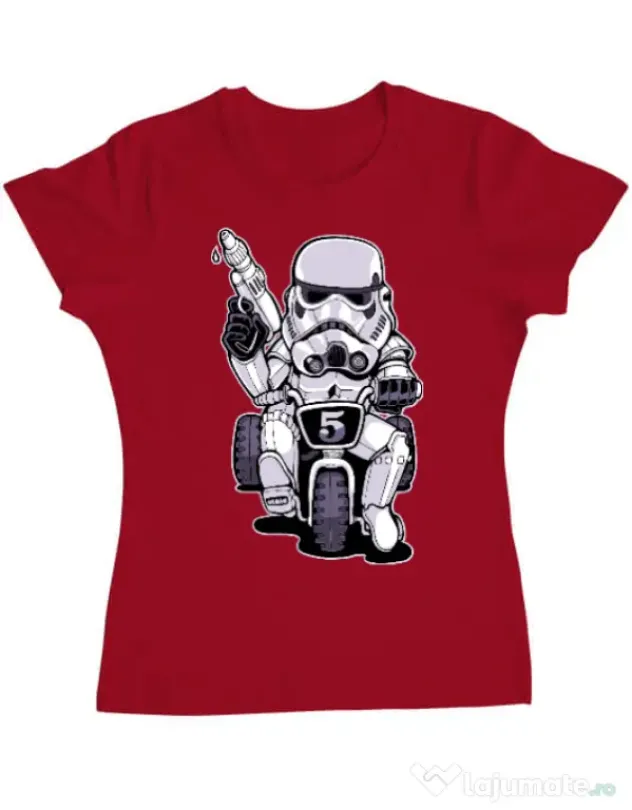 Tricou ADLER dama Little tooper Rosu
